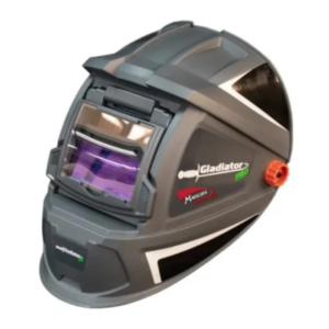 Careta electrónica con lente abatible