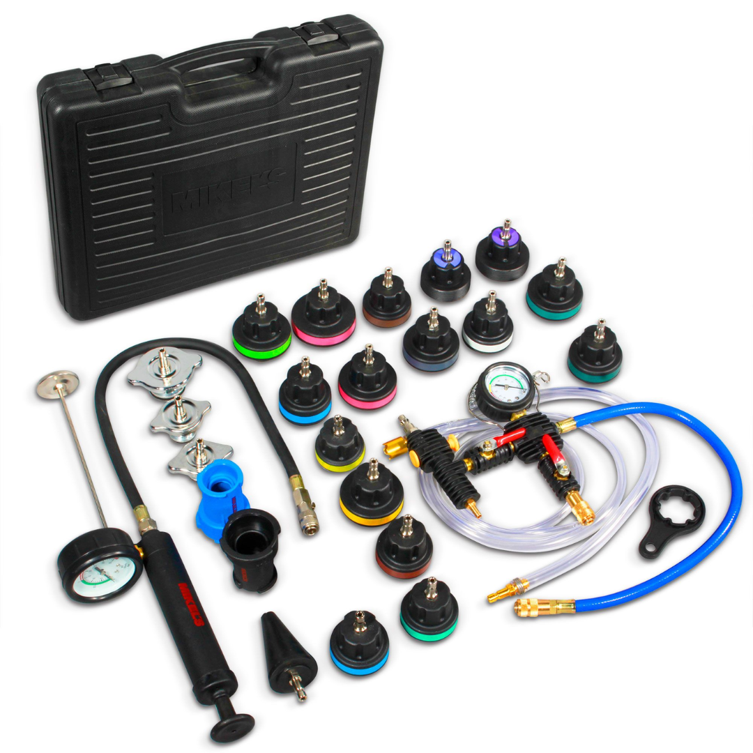 Kit para detección de fugas y rellenado del sistema de enfriamiento de motor